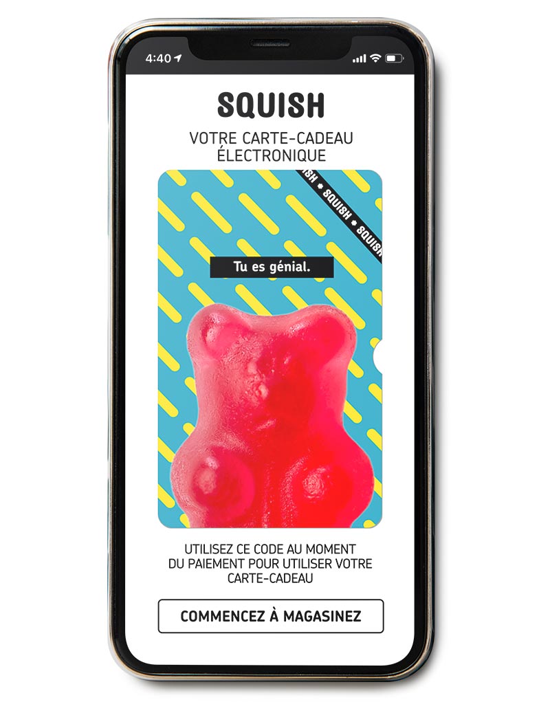 Carte cadeau électronique