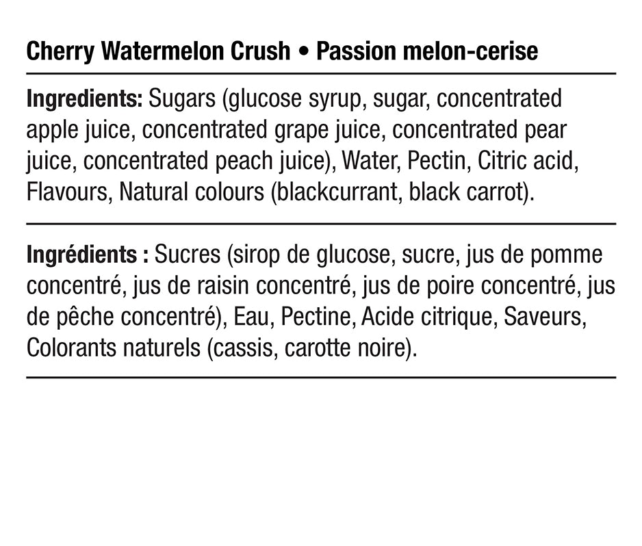 Ingredients - Vegan Cherry Watermelon Crush