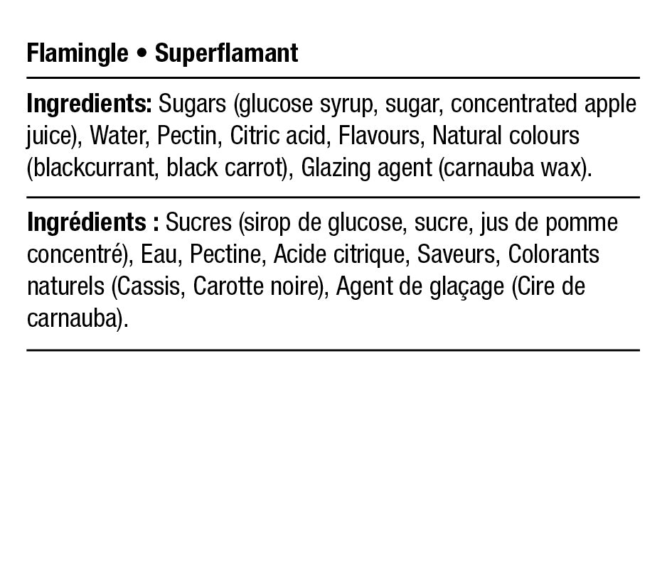 Ingredients - Superflamant Végétalien
